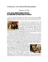 Actionline...Your Board Meeting Update