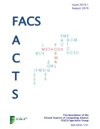 August 2018 FACS a C T S