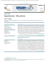 Hyperchloremia – Why and How