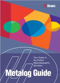 Metalog Guide Metalog Guide TM