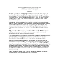 Michigan Fish Contaminant Monitoring Program 2010 Annual Edible Portion Report