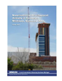Nonresidential Development Activity in Southeast Michigan, Summary 2006