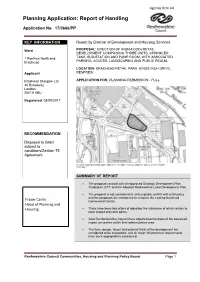 Planning Application: Report of Handling
