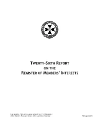 Register of Members' Interests