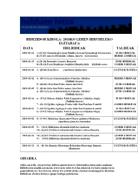 Senderismo: Programa Del Primer Trimestre De 2018