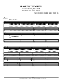 Slave to the Grind Guitar Tab