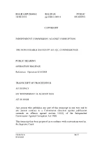 18-08-2010 Operation Halifax Transcript Pp. 00861-00914 From