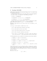6 Lecture 10.10.05