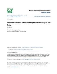 Differential Evolution Particle Swarm Optimization for Digital Filter Design