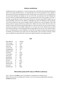 Melinda and Melinda Cast Memorable Quotes (With Notes on Difficult