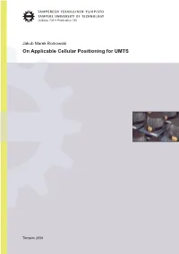 On Applicable Cellular Positioning for UMTS