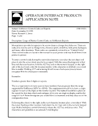 Operator Interface Products Application Note