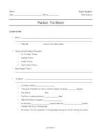 Packet: the Moon