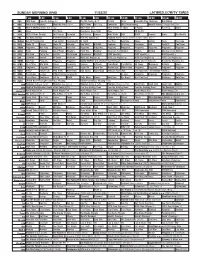 Sunday Morning Grid 11/22/20 Latimes.Com/Tv Times