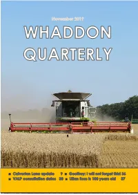 Whaddon Quarterly November 2019 WPC.Pdf File Uploaded