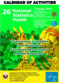 26Th National Statistics Month