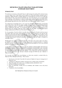 Municipal Waste Strategy for Gwynedd Summary Document