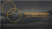 Week 4: Ending January 29, 2021 S&P/TSX Composite Index Recap by the Sunday Investor