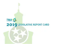 2019Legislative Report Card