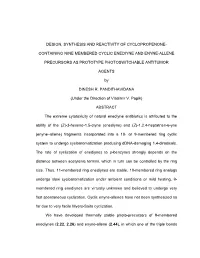 Design, Synthesis and Reactivity of Cyclopropenone