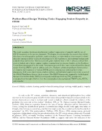 Engaging Student Empathy in STEM