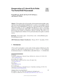 Enumeration of Colored Dyck Paths Via Partial Bell Polynomials