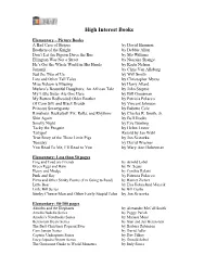 High Interest Books