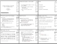 Language and Computers (Ling 384) Language and Computers – Where