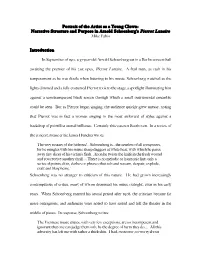 Narrative Structure and Purpose in Arnold Schoenberg's Pierrot
