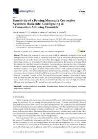 Sensitivity of a Bowing Mesoscale Convective System to Horizontal Grid Spacing in a Convection-Allowing Ensemble
