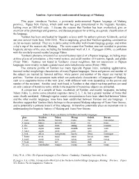 Yamben: a Previously Undocumented Language of Madang