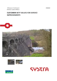 Customer Wtp Values for Service Improvements