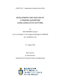 Development and Analysis of a Trading Algorithm Using Candlestick Patterns