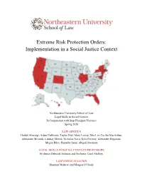 Extreme Risk Protection Orders: Implementation in a Social Justice Context