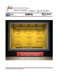 FEA Newsletter May 2016