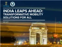 India Leaps Ahead: Transformative Mobility Solutions for All