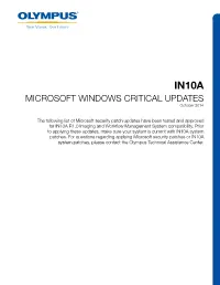 MICROSOFT WINDOWS CRITICAL UPDATES October 2014