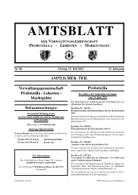 Probstzella -Lehesten -Marktgölitz