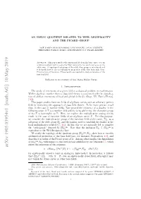 Arxiv:1905.03954V1 [Math.AG] 10 May 2019 � 0 ∗ ∗ ⊥⊥ ∗ 0 0 → Homgr Pic (X), K → (ΣX ) /ΣX → Pic (X) for Algebraically Closed K (And an Analog for ﬁnite ﬁelds)