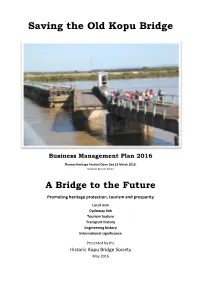 Saving the Old Kopu Bridge