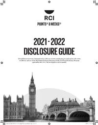 RCI Points Disclosure Guide