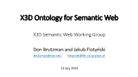 X3D Ontology for Semantic Web