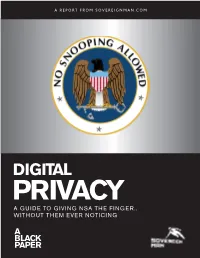 Digital Privacy a Guide to Giving Nsa the Finger