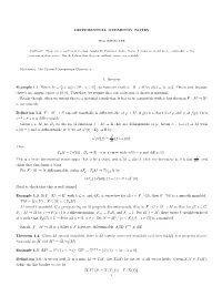 Do Carmo Riemannian Geometry 1. Review Example 1.1. When M