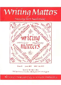 Writing Matters No. 37