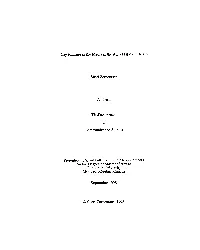 A Thesis Presented in Partial Fulfilmen T of the Requiremen Ts