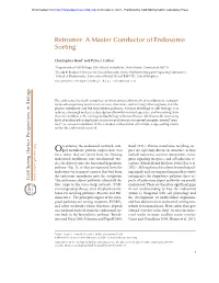 Retromer: a Master Conductor of Endosome Sorting