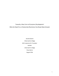 Towards a New Form of Economic Development