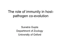 Pathogen Selection Drives Non-Overlapping Associations