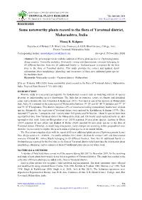 Some Noteworthy Plants Record to the Flora of Yavatmal District, Maharashtra, India